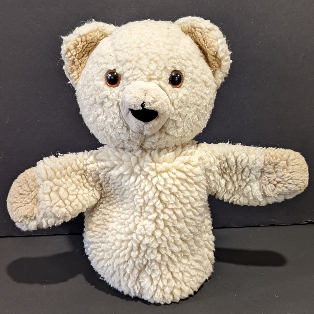 VINTAGE Snuggle bear plush hand puppet 11”